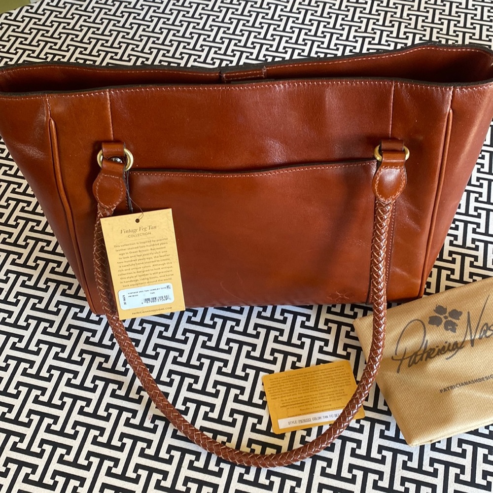 Patricia Nash Brown Leather Shoulder Tote